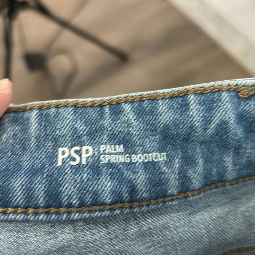 Warp + Weft Palm Sprint Bootcut High Rise Light Wash Jeans 27x26 - Picture 6 of 8